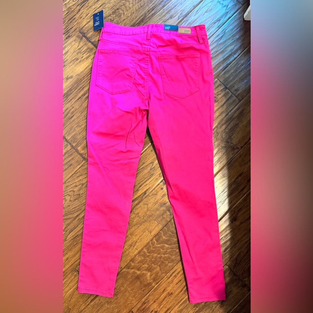 Bright Pink Skinny Jeans - Picture 5 of 6